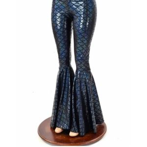 Spandex Mermaid High Waist Bell Bottom Flares